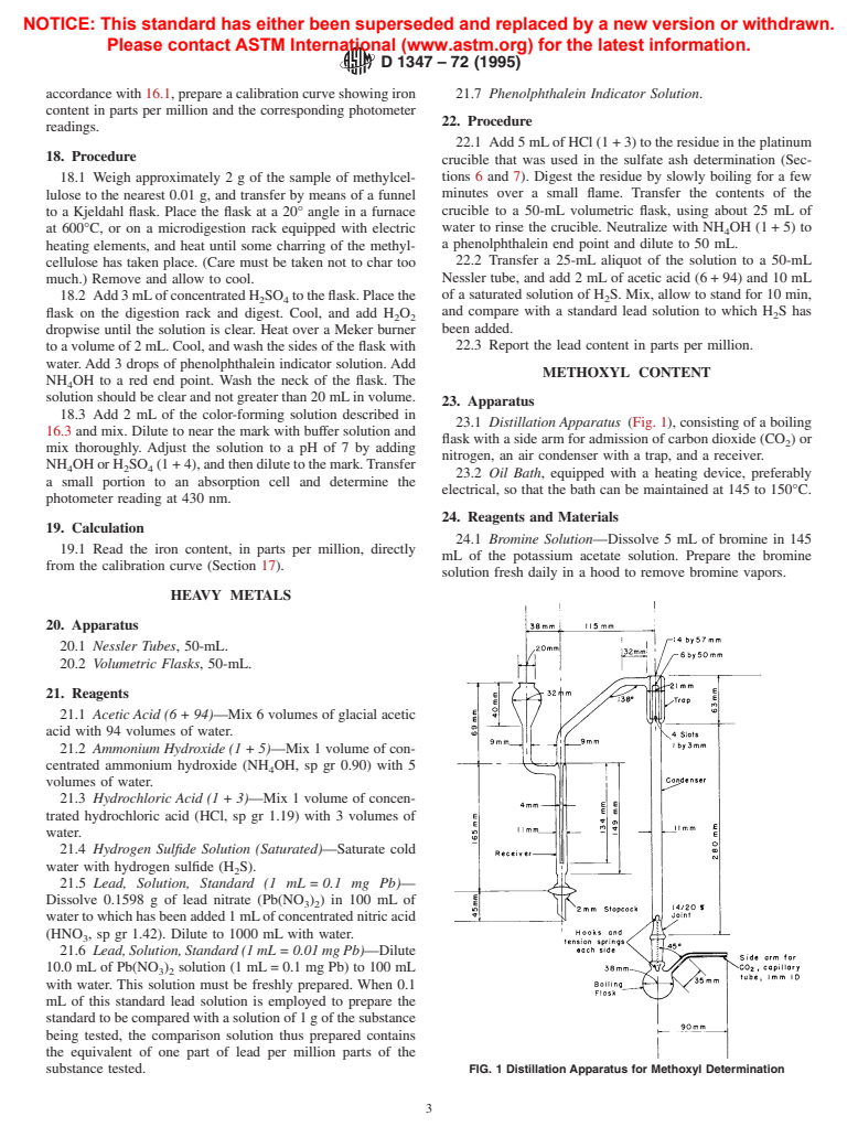 ASTM D1347-72(1995) - Standard Test Methods for Methylcellulose (Withdrawn 2003)