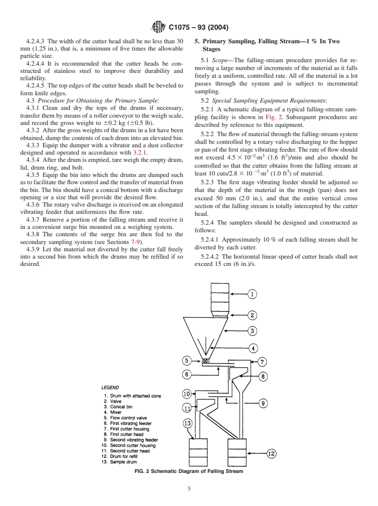 ASTM C1075-93(2004) - Standard Practices for Sampling Uranium-Ore Concentrate