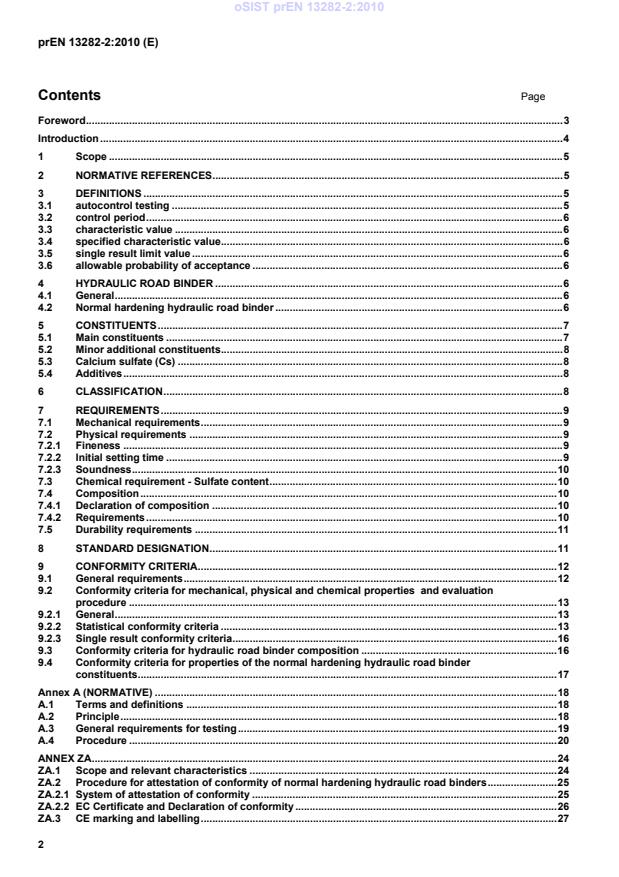 FprEN 13282-2 prEN 13282-2:2010 - Page 4 preview
