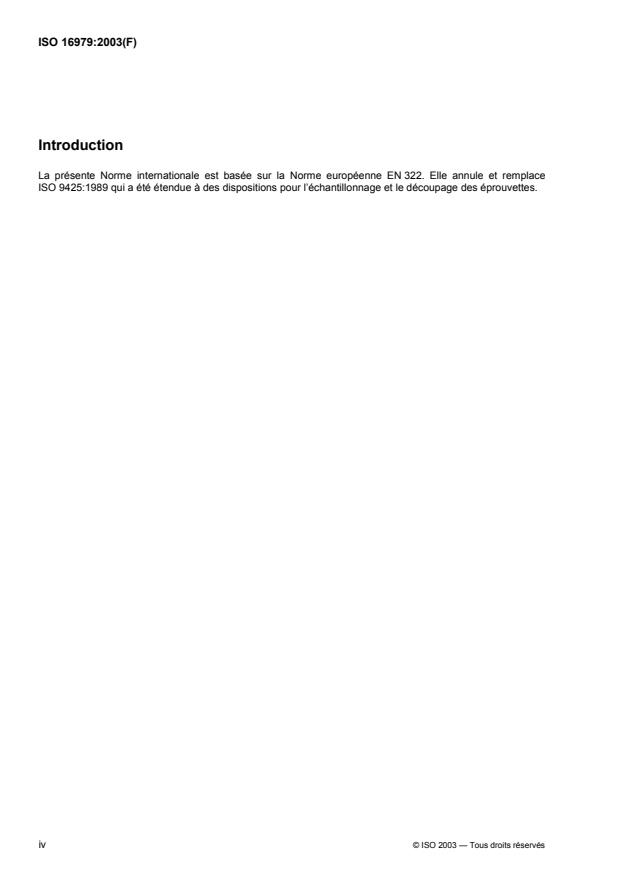 ISO 16979:2003 ISO 16979:2003 - Panneaux a base de bois -- Détermination de l'humidité - Page 4 preview