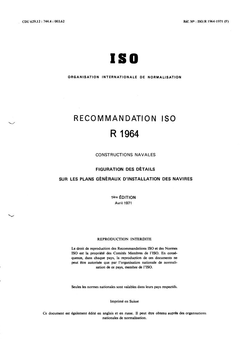 ISO/R 1964:1971 - Title missing - Legacy paper document
Released:1/1/1971