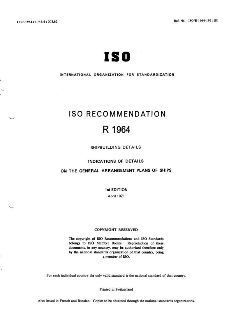 ISO/R 1964:1971 - Title missing - Legacy paper document
Released:1/1/1971