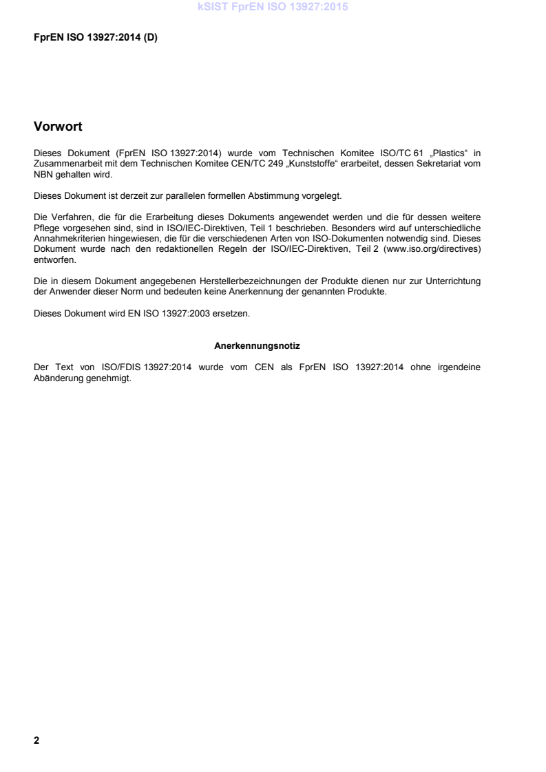 EN ISO 13927:2015 k FprEN ISO 13927:2015 - Page 4 preview