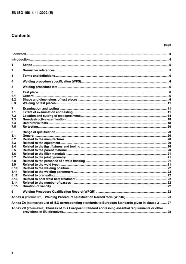EN ISO 15614-11:2002 EN ISO 15614-11:2003 - Page 4 preview