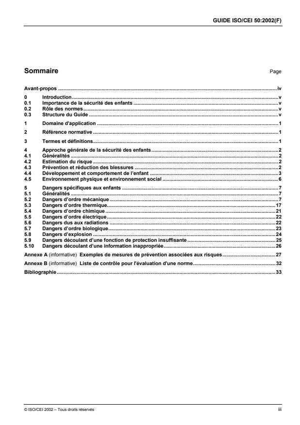ISO/IEC Guide 50:2002 - Aspects liés a la sécurité -- Principes directeurs pour la sécurité des enfants