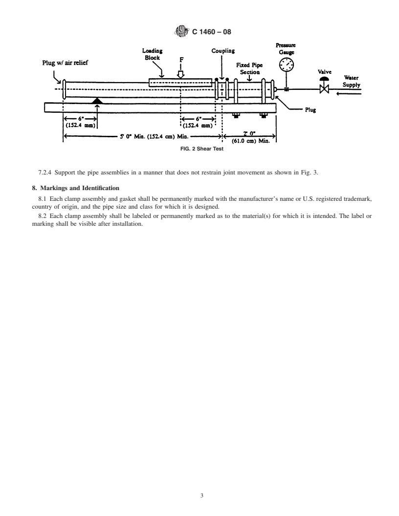 REDLINE ASTM C1460-08 - Standard Specification for Shielded Transition Couplings for Use With Dissimilar DWV Pipe and Fittings Above Ground