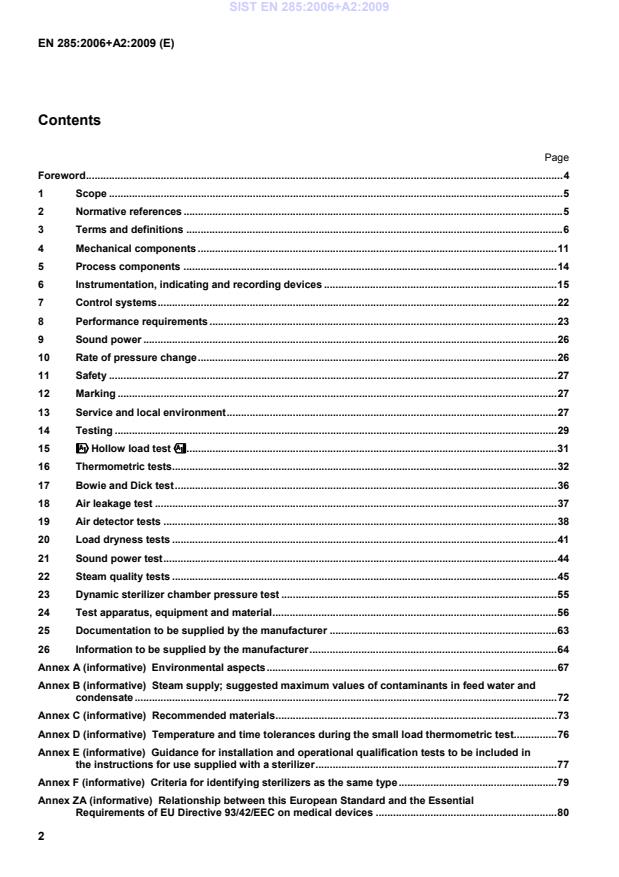 EN 285:2006+A2:2009 EN 285:2006+A2:2009 - Page 4 preview