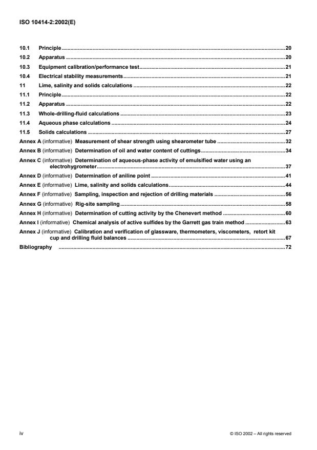 ISO 10414-2:2002 ISO 10414-2:2002 - Petroleum and natural gas industries -- Field testing of drilling fluids - Page 4 preview