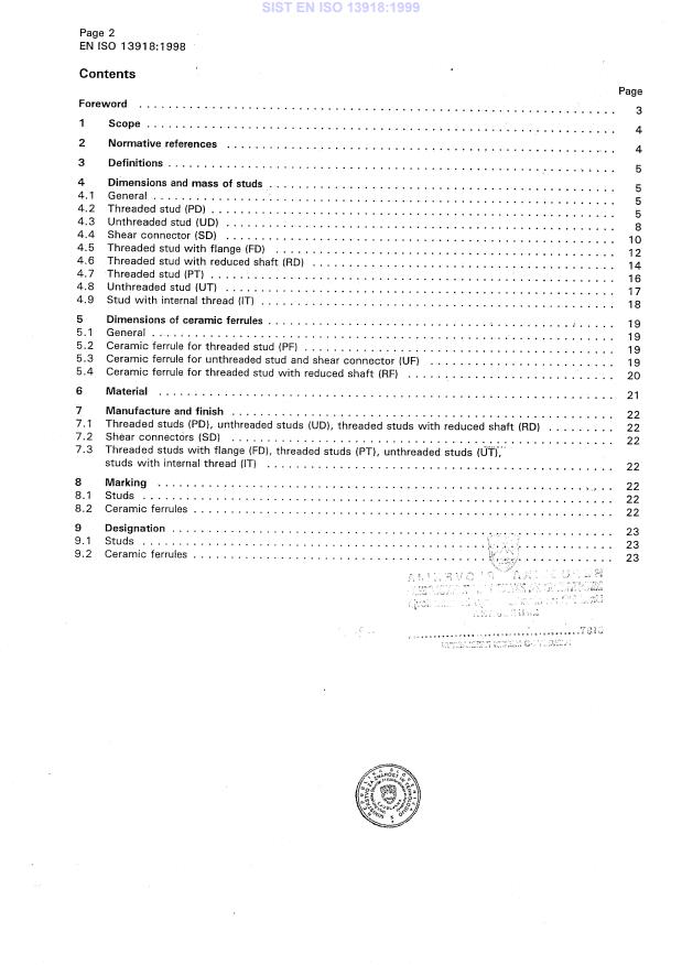 EN ISO 13918:1998 EN ISO 13918:1999 - Page 4 preview