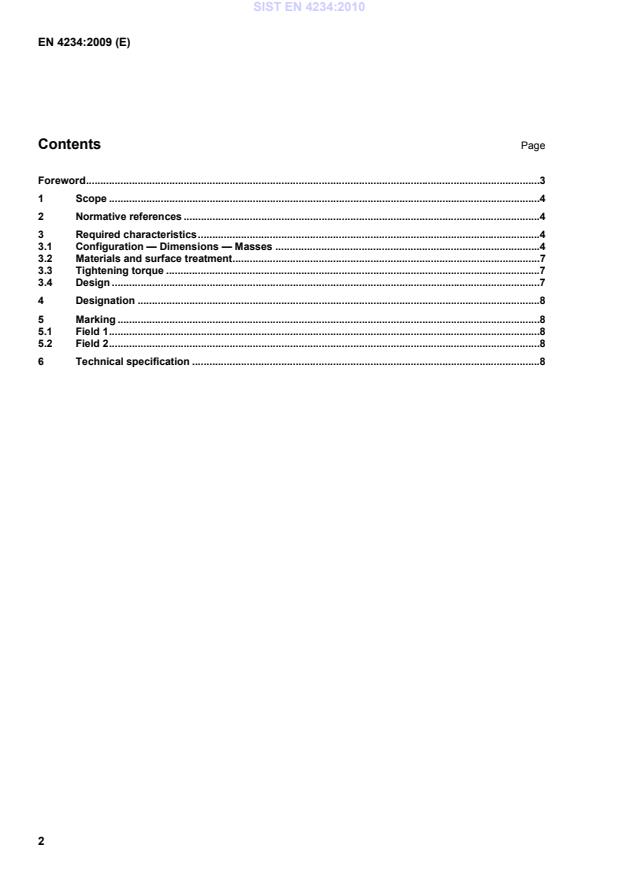 EN 4234:2009 EN 4234:2010 - Page 4 preview