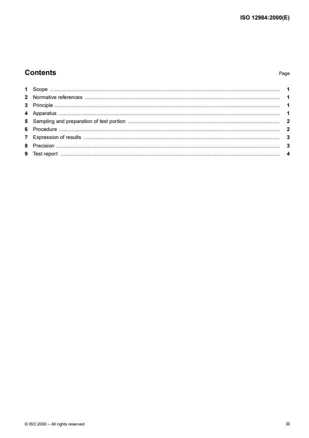 ISO 12984:2000 ISO 12984:2000 - Carbonaceous materials used in the production of aluminium -- Calcined coke -- Determination of particle size distribution