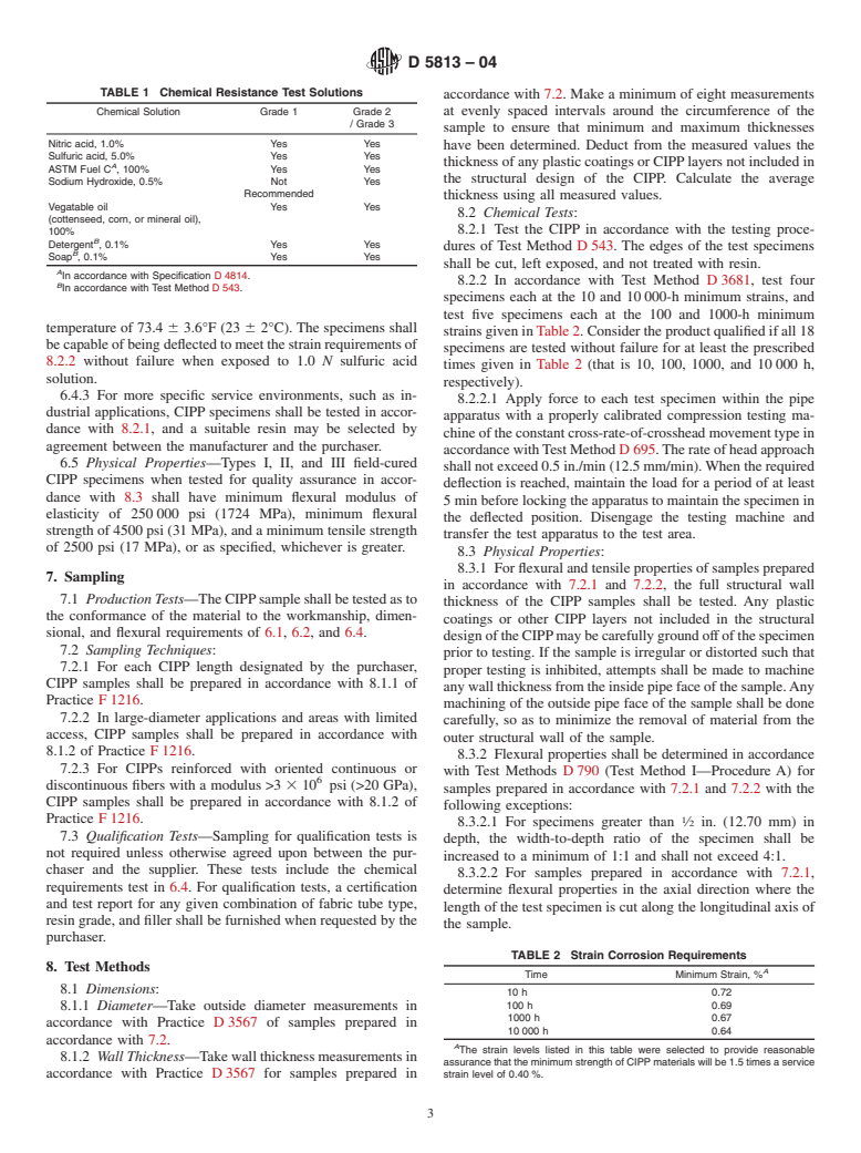 ASTM D5813-04 - Standard Specification for Cured-In-Place Thermosetting Resin Sewer Piping Systems