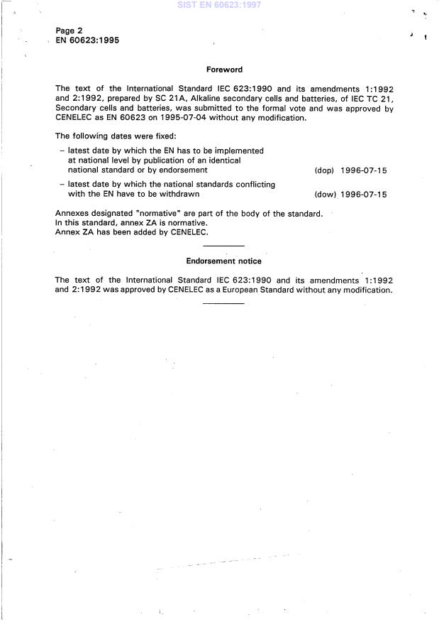 EN 60623:1995 EN 60623:1997 - Page 4 preview