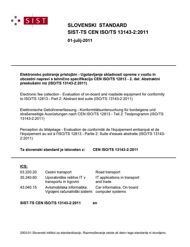 TS CEN ISO/TS 13143-2:2011