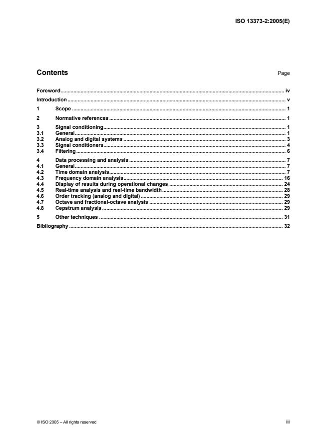 ISO 13373-2:2005 - Condition monitoring and diagnostics of machines -- Vibration condition monitoring
