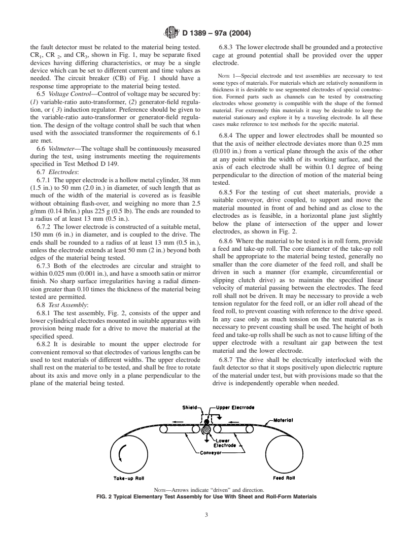 ASTM D1389-97a(2004) - Standard Test Method for Proof-Voltage Testing of Thin Solid Electrical Insulating Materials