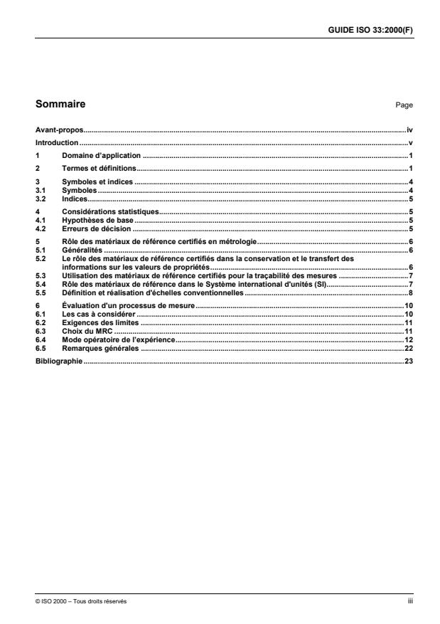 ISO Guide 33:2000 - Utilisation des matériaux de référence certifiés