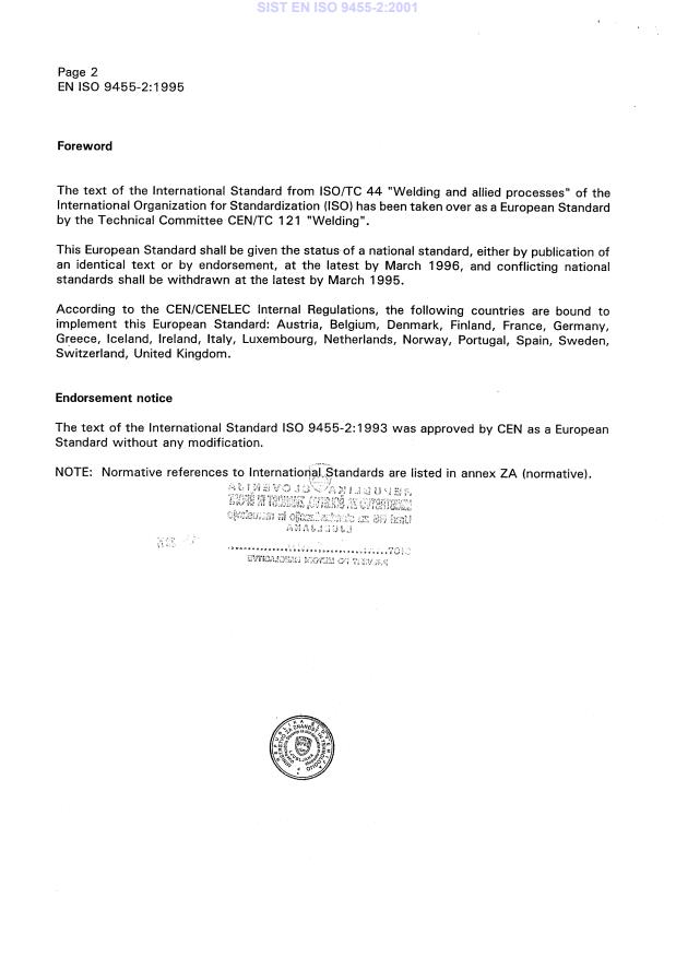 EN ISO 9455-2:1995 EN ISO 9455-2:2001 - Page 4 preview