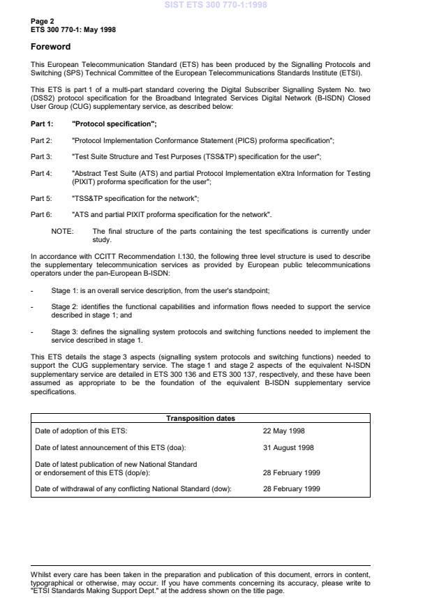 SIST ETS 300 770-1:1998 SIST ETS 300 770-1:1998 - Page 4 preview