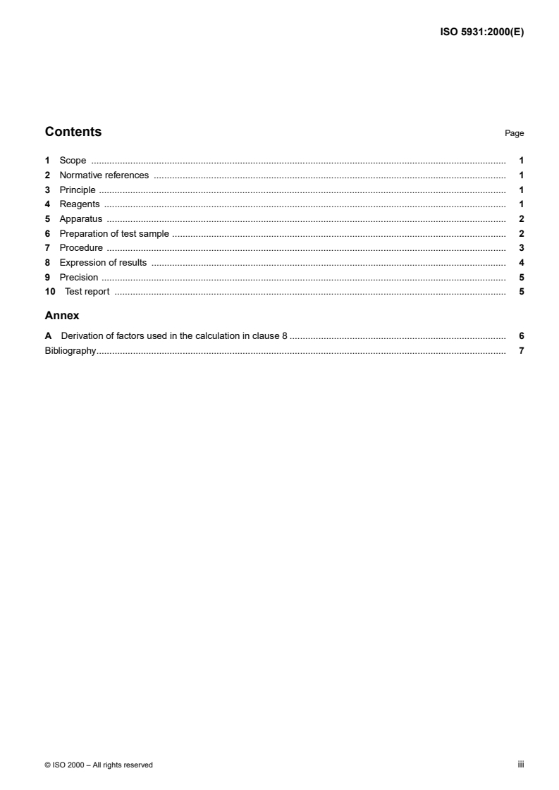 ISO 5931:2000 ISO 5931:2000 - Carbonaceous materials used in the production of aluminium — Calcined coke and calcined carbon products — Determination of total sulfur by the Eschka method
Released:8/24/2000 - Page 3 preview