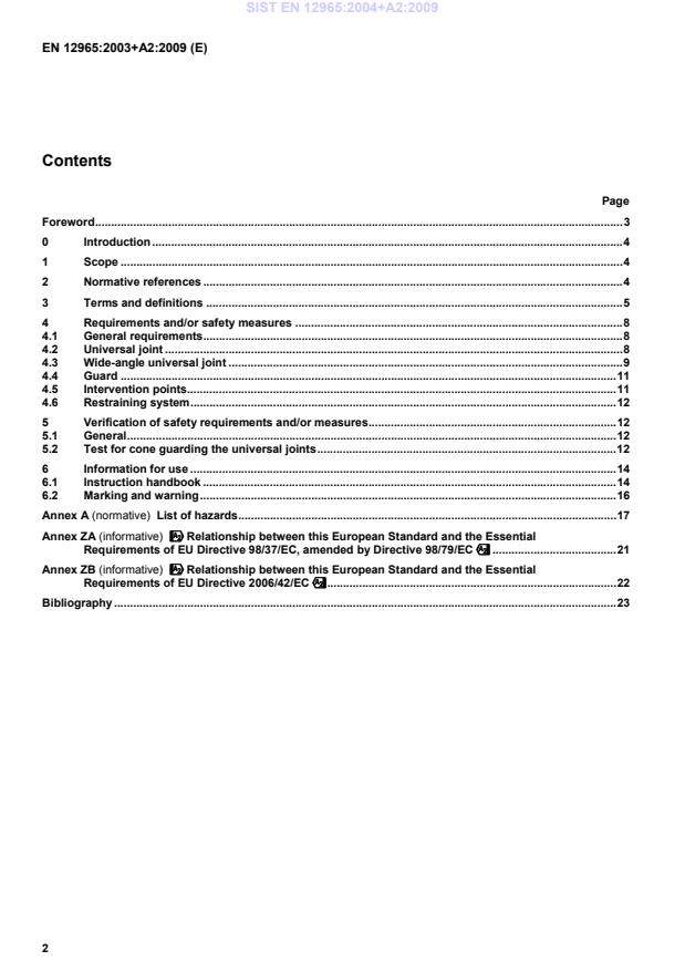 EN 12965:2003+A2:2009 EN 12965:2004+A2:2009 - Page 4 preview