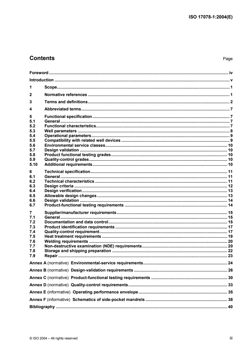 ISO 17078-1:2004 - Petroleum and natural gas industries — Drilling and production equipment — Part 1: Side-pocket mandrels
Released:12/7/2004