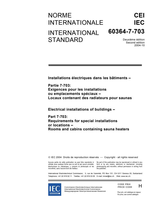 IEC 60364-7-703:2006