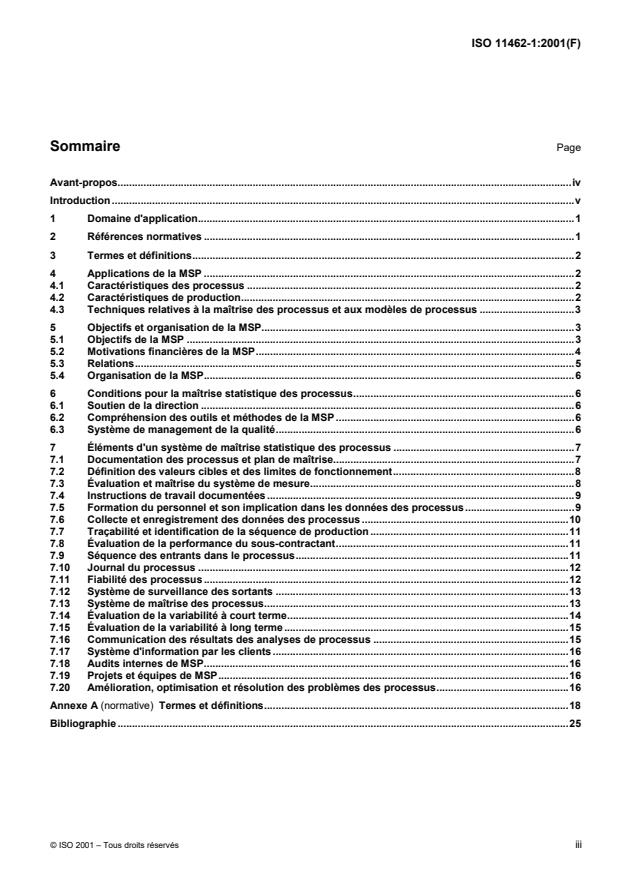 ISO 11462-1:2001 - Lignes directrices pour la mise en oeuvre de la maîtrise statistique des processus (MSP)
