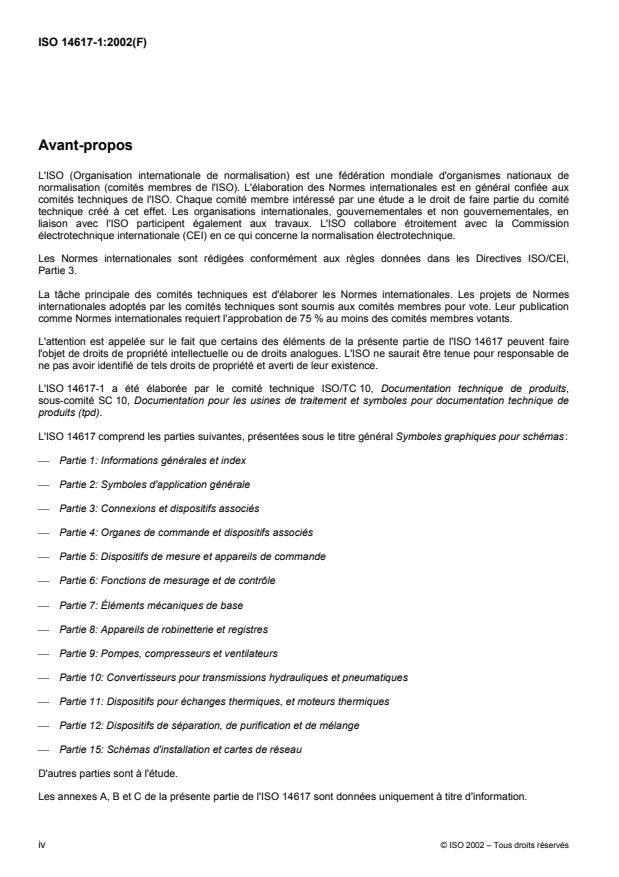 ISO 14617-1:2002 ISO 14617-1:2002 - Symboles graphiques pour schémas - Page 4 preview