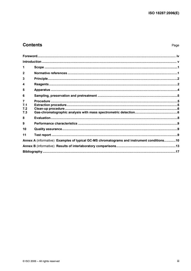 ISO 18287:2006 - Soil quality -- Determination of polycyclic aromatic hydrocarbons (PAH) -- Gas chromatographic method with mass spectrometric detection (GC-MS)