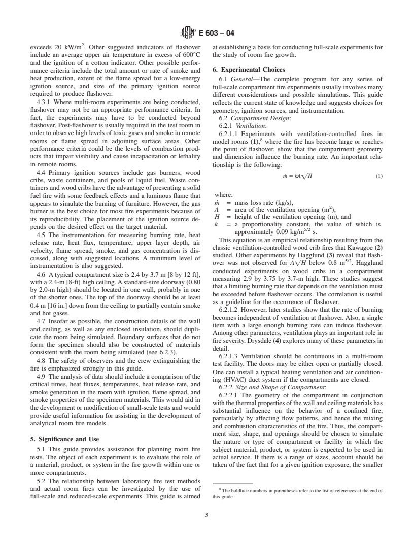 ASTM E603-04 - Standard Guide for Room Fire Experiments