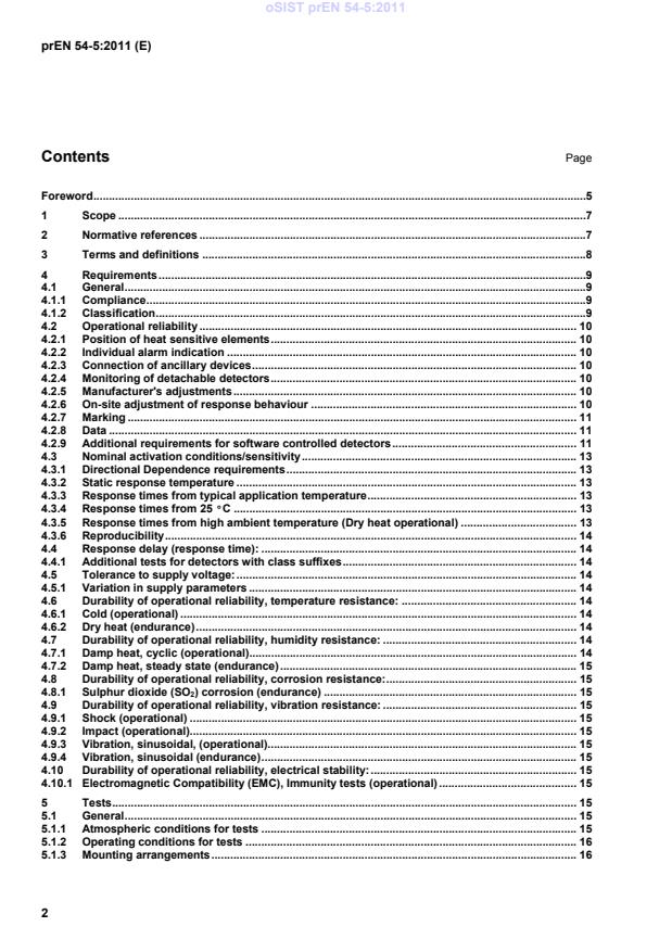 FprEN 54-5 rev prEN 54-5:2011 - Page 4 preview