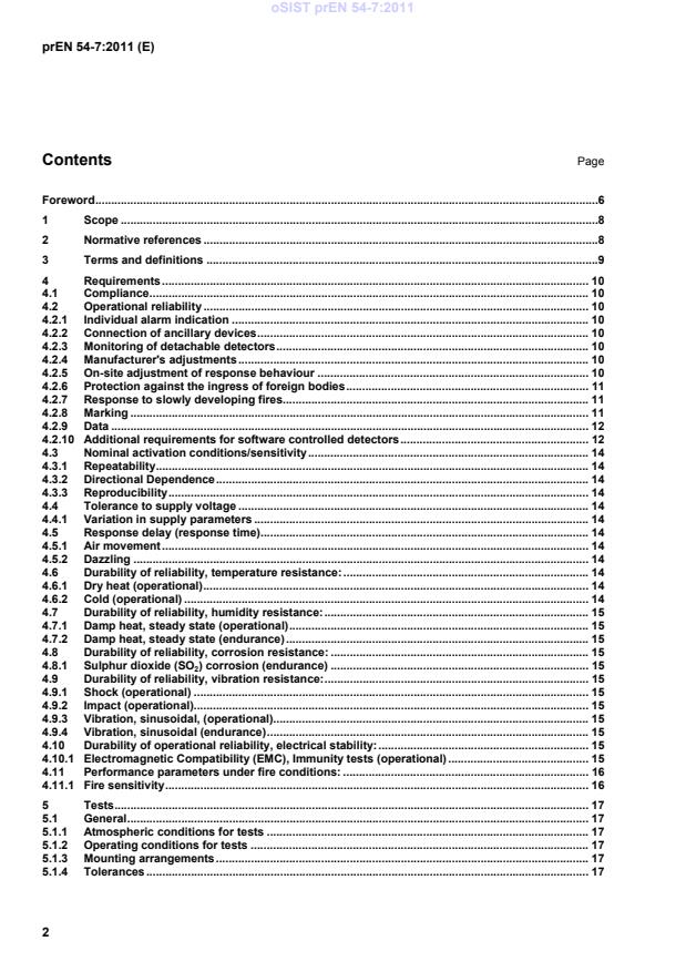 FprEN 54-7 rev prEN 54-7:2011 - Page 4 preview