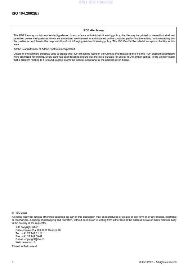 ISO 104:2002 ISO 104:2002 - Page 4 preview