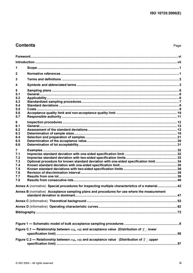ISO 10725:2000 - Acceptance sampling plans and procedures for the inspection of bulk materials