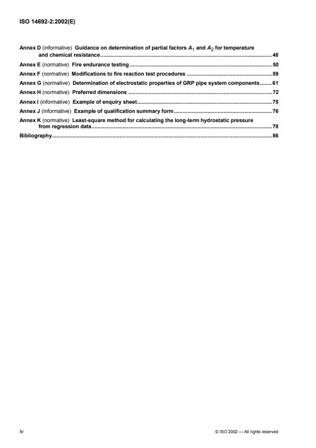 ISO 14692-2:2002 ISO 14692-2:2002 - Petroleum and natural gas industries -- Glass-reinforced plastics (GRP) piping - Page 4 preview