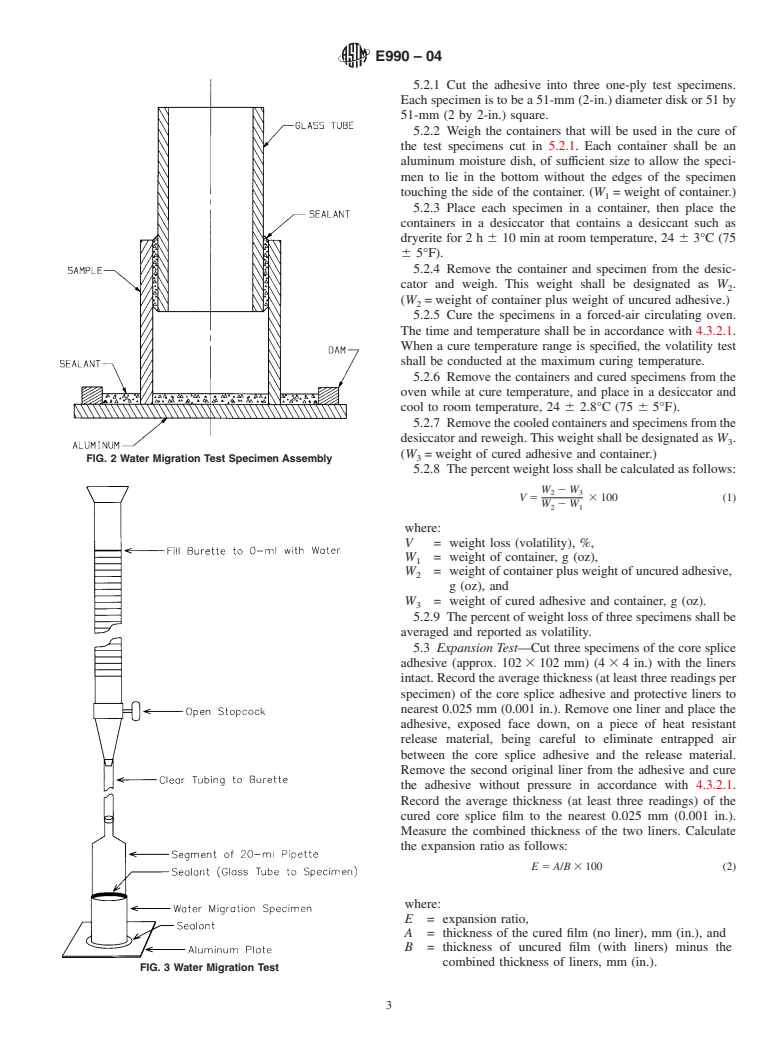 ASTM E990-04 - Standard Specification for Core-Splice Adhesive for Honeycomb Sandwich Shelter Panels