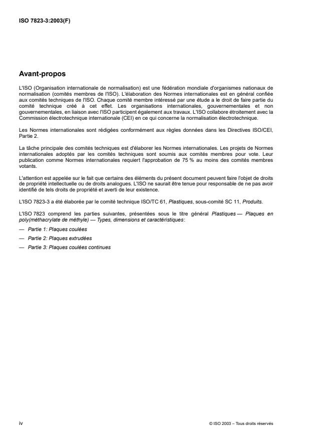 ISO 7823-3:2003 ISO 7823-3:2003 - Plastiques -- Plaques en poly(méthacrylate de méthyle) -- Types, dimensions et caractéristiques - Page 4 preview