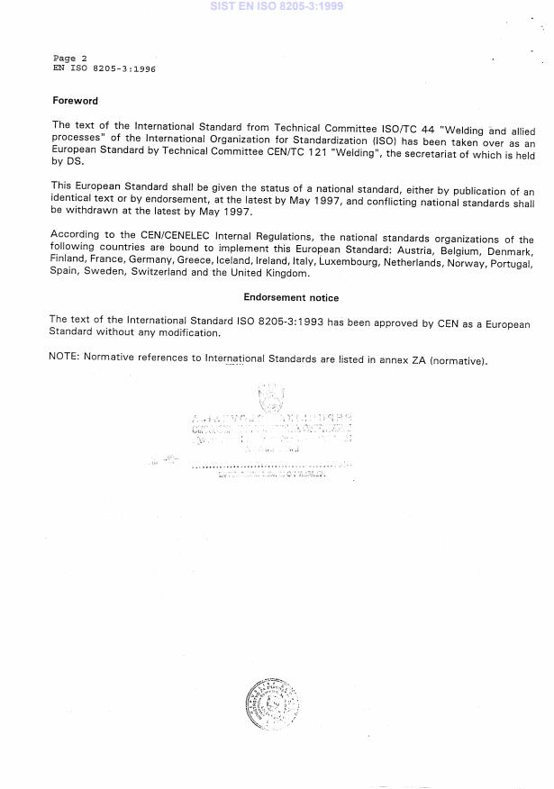 EN ISO 8205-3:1996 EN ISO 8205-3:1999 - Page 4 preview