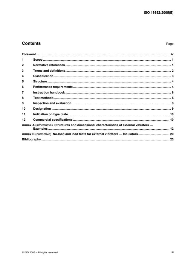ISO 18652:2005 - Building construction machinery and equipment -- External vibrators for concrete