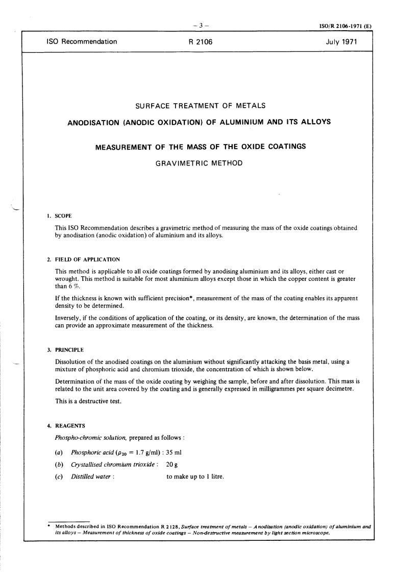 ISO/R 2106:1971 - Title missing - Legacy paper document
Released:1/1/1971