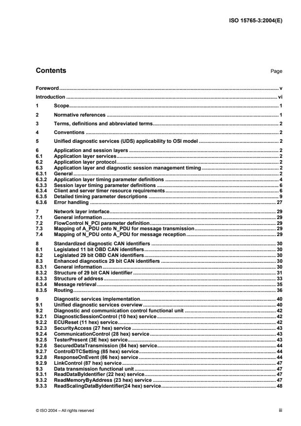 ISO 15765-3:2004 - Road vehicles -- Diagnostics on Controller Area Networks (CAN)