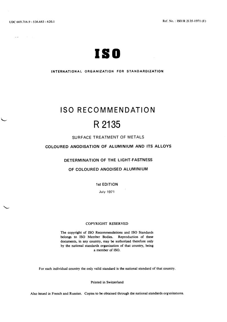 ISO/R 2135:1971 - Title missing - Legacy paper document
Released:1/1/1971