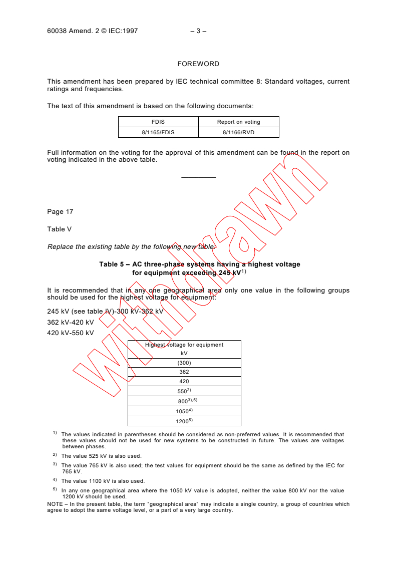 IEC 60038:1983/AMD2:1997 - Amendment 2 - IEC standard voltages
Released:10/9/1997
Isbn:2831840619