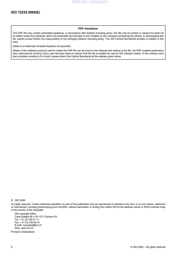 ISO 12233:2000 ISO 12233:2011 - Page 4 preview