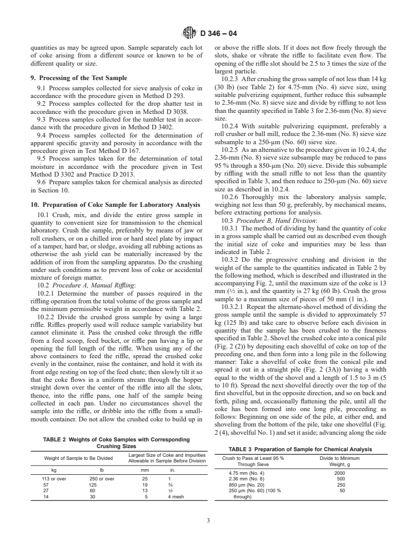 ASTM D346-04 - Standard Practice for Collection and Preparation of Coke Samples for Laboratory Analysis