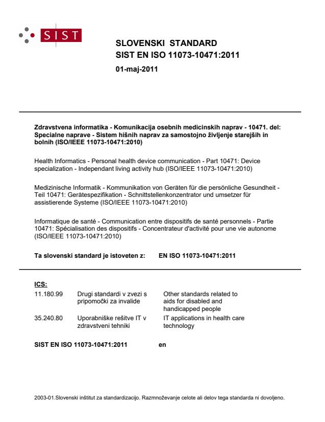 EN ISO 11073-10471:2011