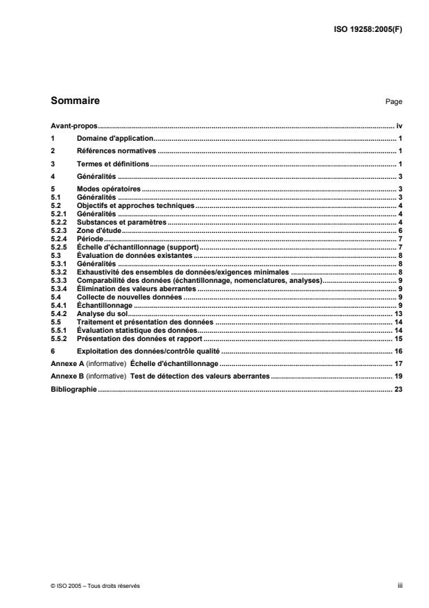 ISO 19258:2005 - Qualité du sol -- Guide pour la détermination des valeurs de bruit de fond