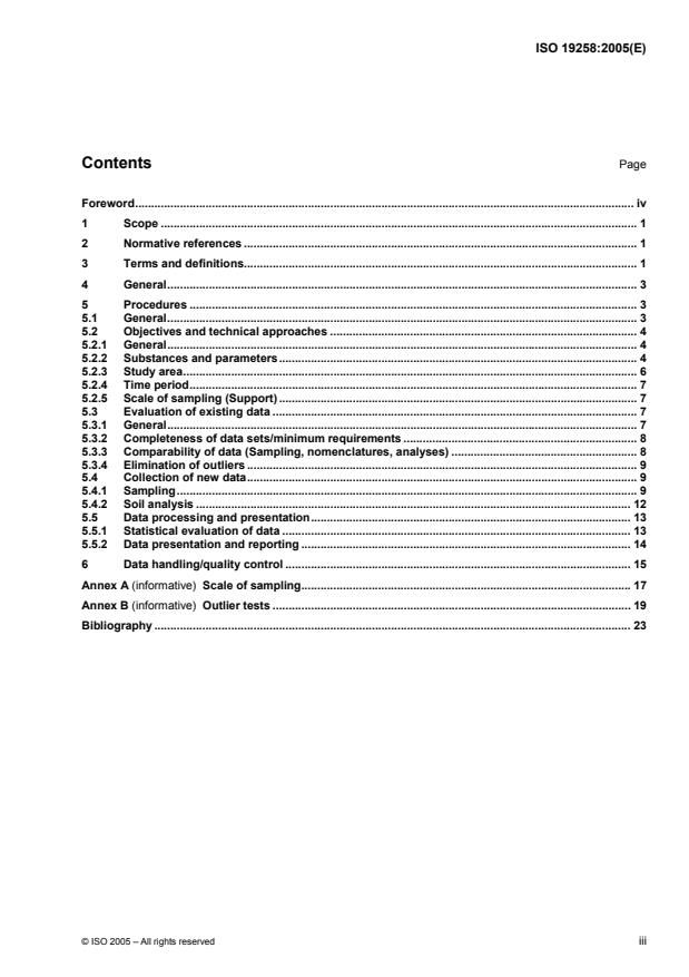 ISO 19258:2005 - Soil quality -- Guidance on the determination of background values