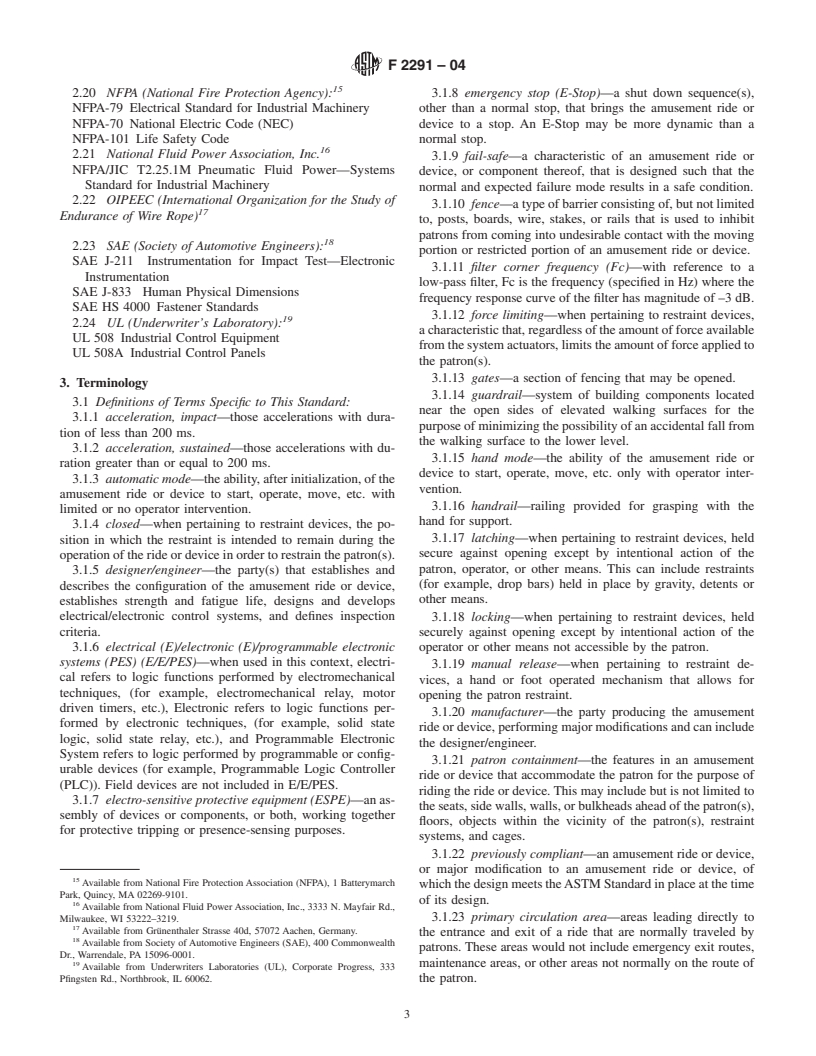 ASTM F2291-04 - Standard Practice for Design of Amusement Rides and Devices